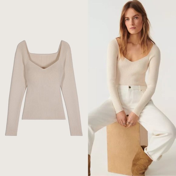 Ba&Sh Olaf ribbed pullover sweater FINAL PRICE NO OFFERS CONSIDERED - Picture 3 of 7